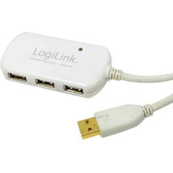 Logilink USB-HUB 4-Port m. Verlängerungskabel 12.00m
