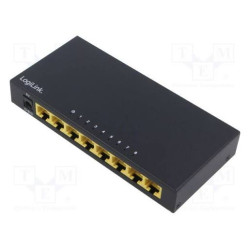 Logilink 8-Port Gigabit Desktop Netzwerk Switch, Metallgeh.