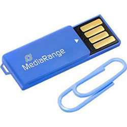 Mediarange USB Nanostick 8 GB m. Klammerfunktion blau