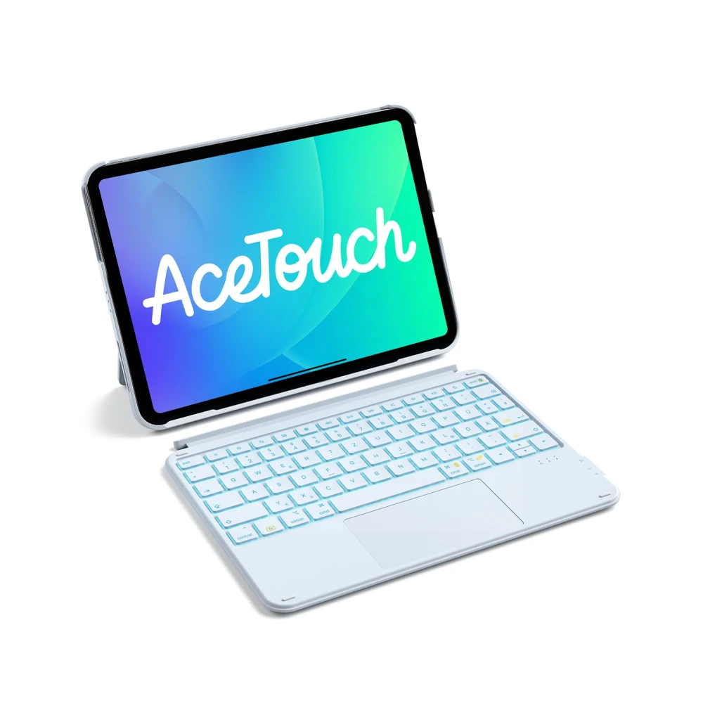Inateck Keyboard Ace Touch iPad 11"/10,9" QWERTZ RGB blue