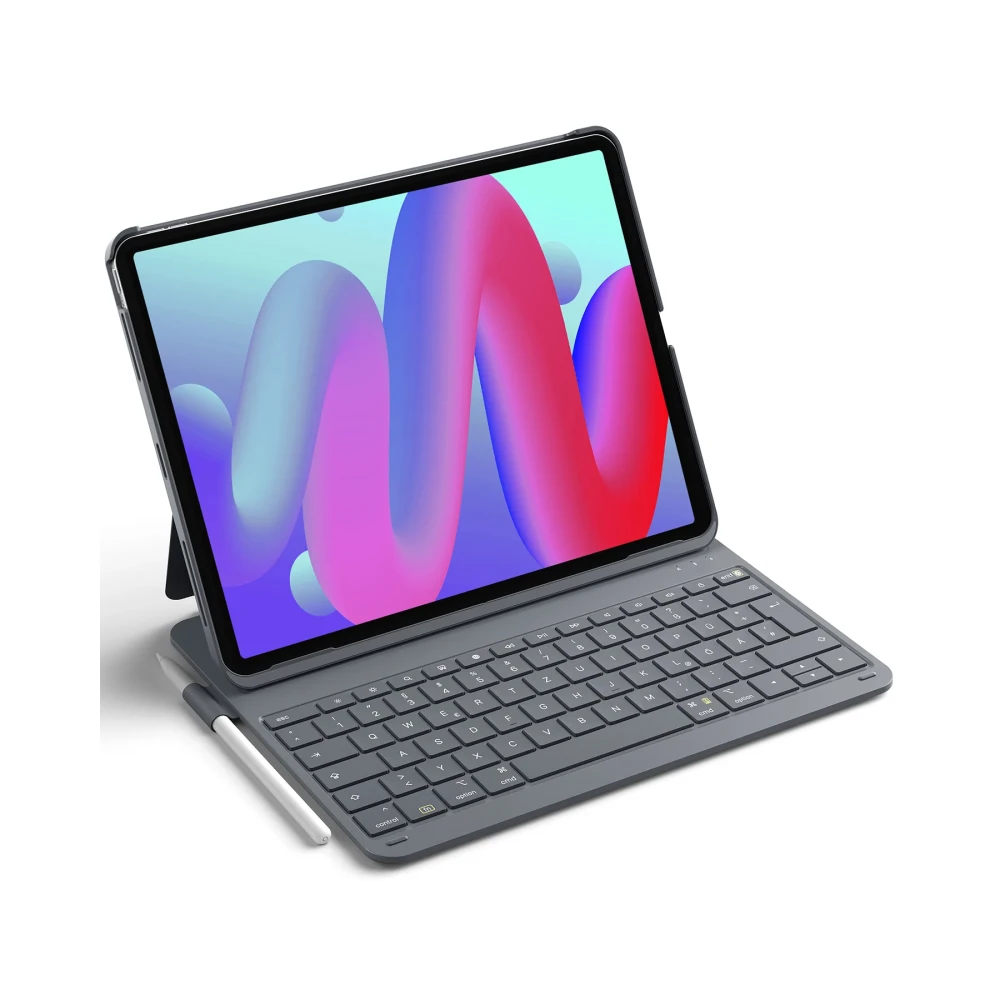 Inateck Keyboard iPad Air 13"Pro 12,9" Compat.QWERTZ gray
