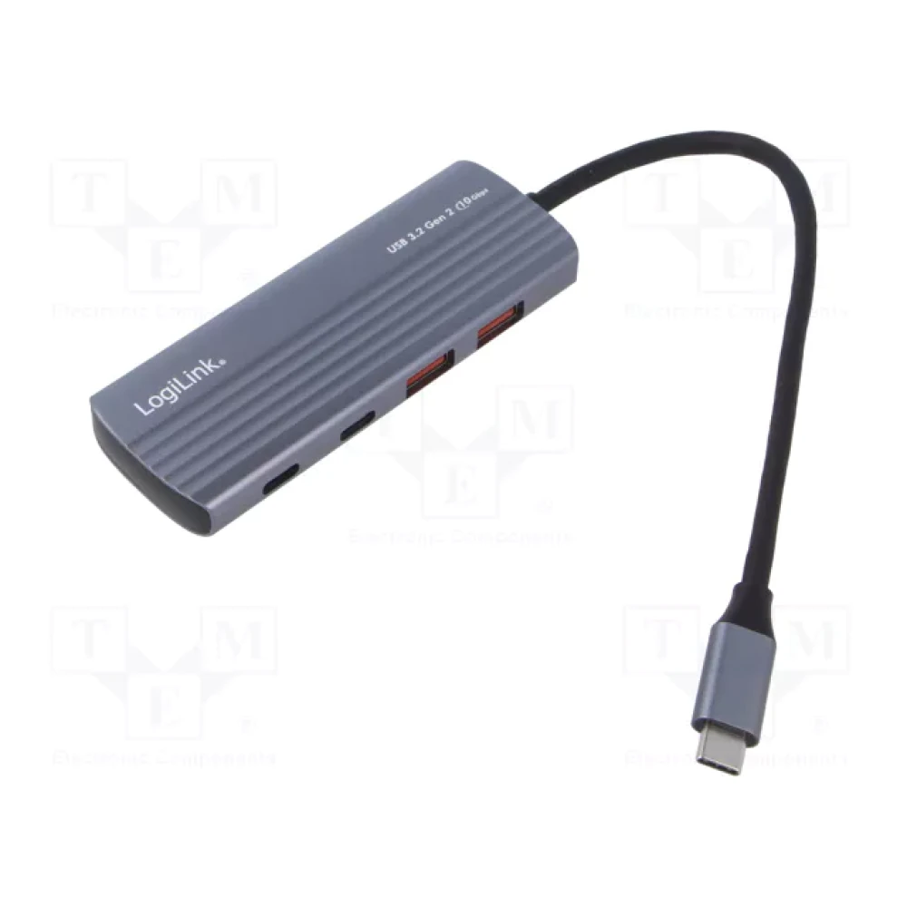 Logilink Ultra-Slim USB 3.2 Gen2 Hub, 2x USB-A, 2x USB-C, PD