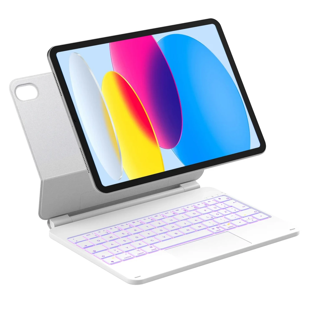 Inateck KB09119-10 white iPad-Tastatur mit Trackpad QWERTZ