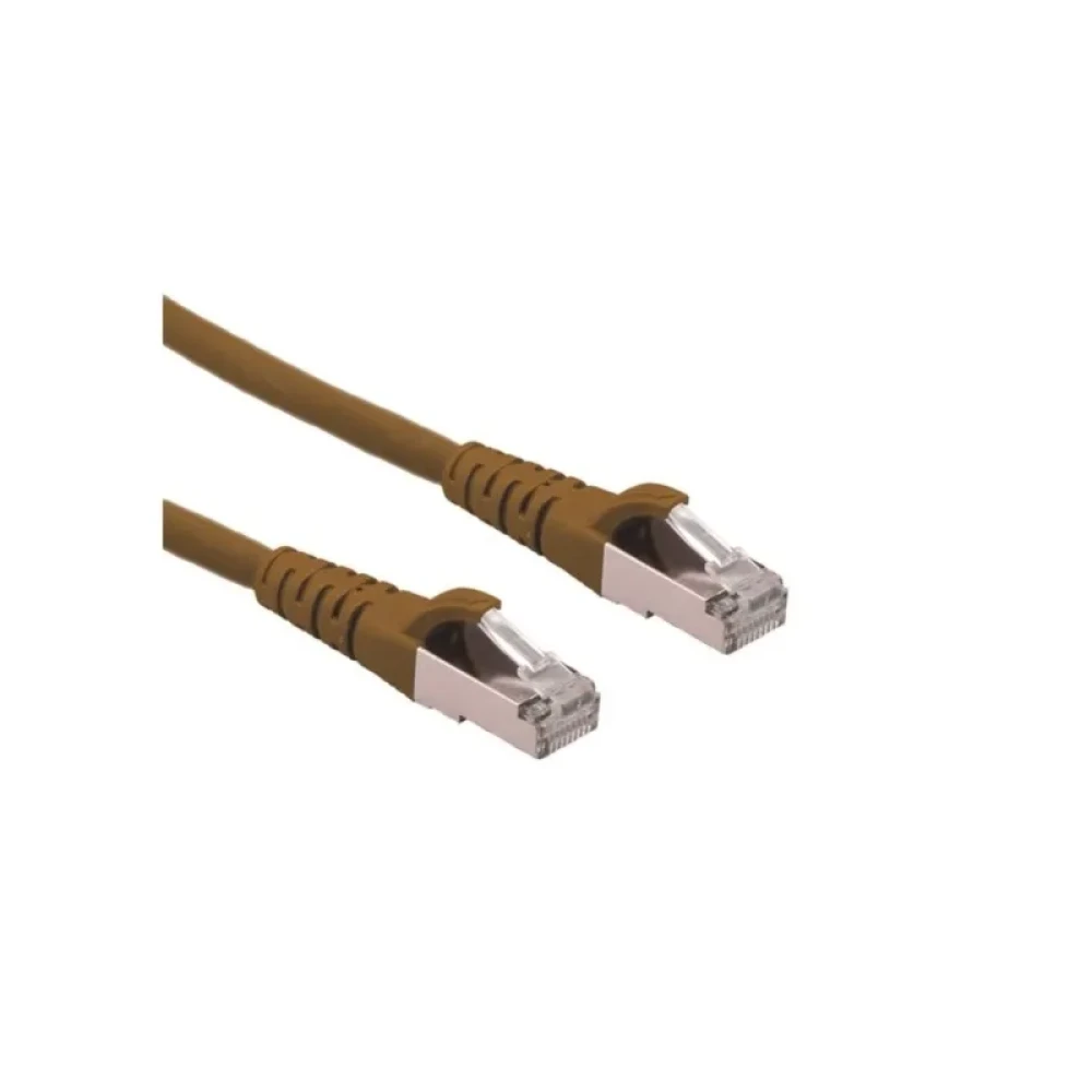 Tīkla kabelis S/FTP Cat.6A, Component Level, LSOH, brūns, 15m