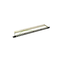 Logilink Keystone Patchpanel 19",24 Module,0.5HE,leer, schw.