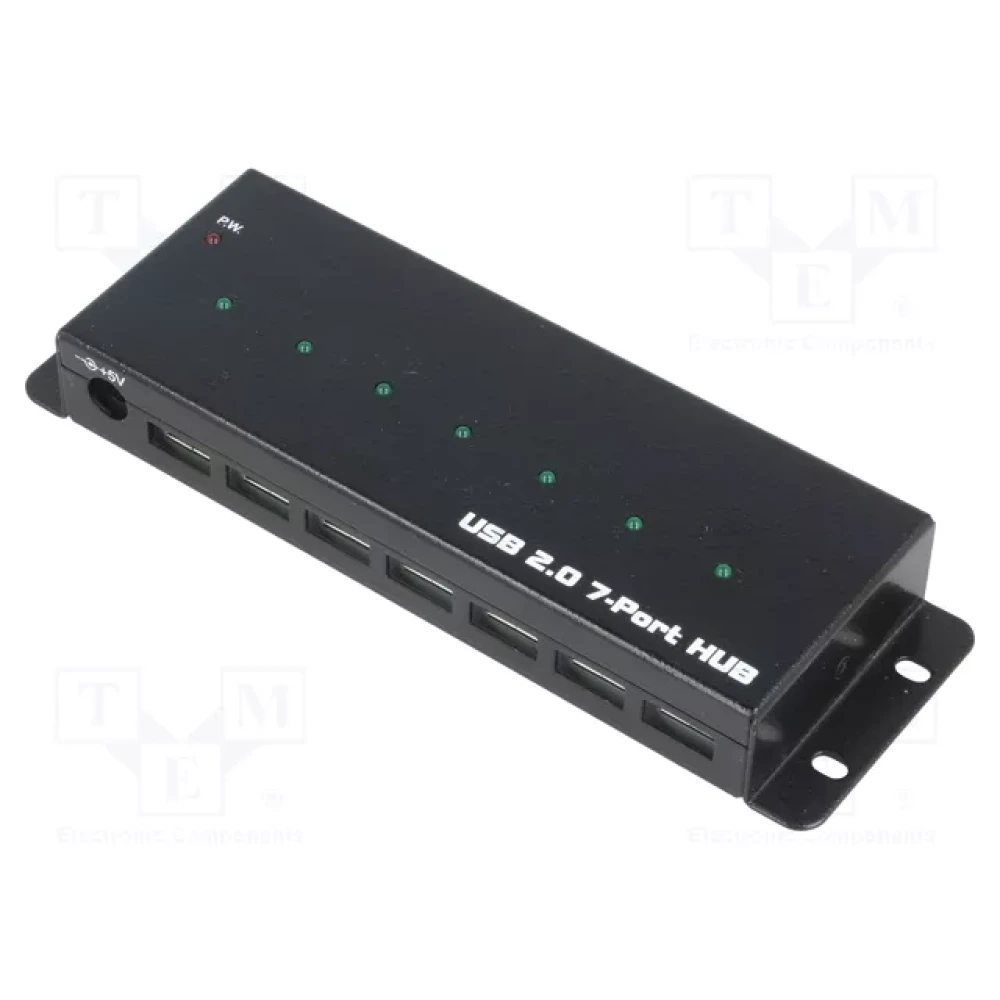 Logilink USB 2.0 HUB 7-port, Metall Industrieausführung