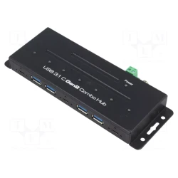 Logilink USB 3.1 HUB 7-port Combo Gen 2, Metall