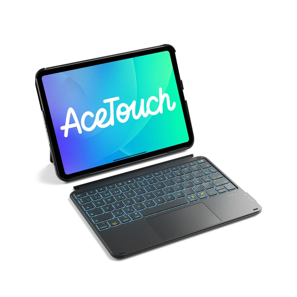 Inateck Keyboard Ace Touch iPad 11"/10,9" QWERTZ RGB graphit