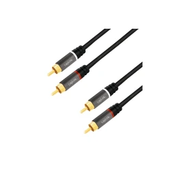 Logilink Audiokabel 2x Cinch -> 2x Cinch RCA 3.0m, black