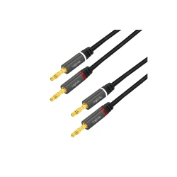 Logilink Lautsprecherkabel, 2x2.50 mm2 + Bananenstecker 3m