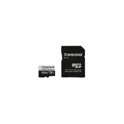 SD microSD Card 256GB Transcend SDXC USD350V w/adapter