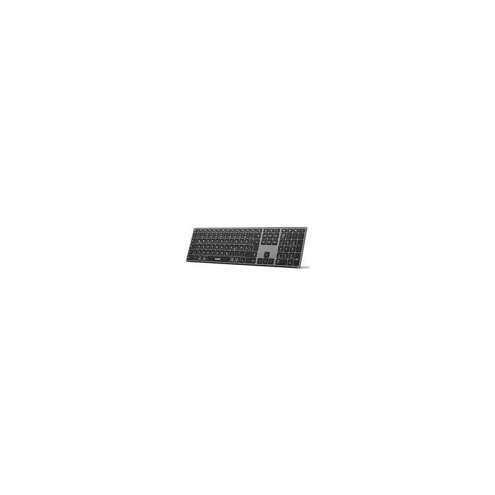 Inateck Keyboard, ergonomic design, QWERTZ grau