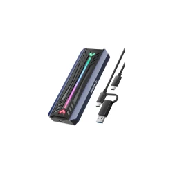 Inateck RGB M.2 NVMe SATA SSD Gehäuse USB 3.2